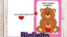 biglietto festa mamma orsetti