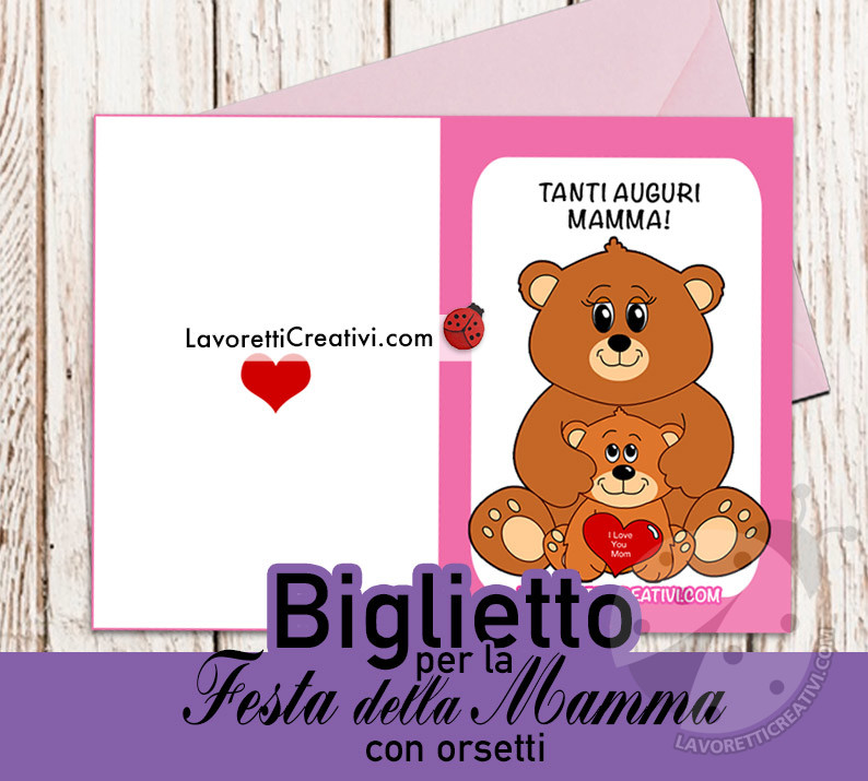 biglietto auguri festa della mamma