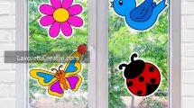 decorazioni finestra primavera