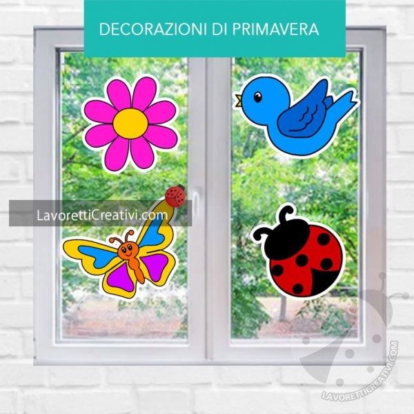 Decorazioni di primavera per porte e finestre - Lavoretti Creativi