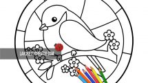 disegno uccellino