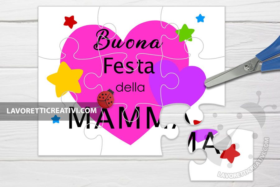 Puzzle per la Festa della Mamma