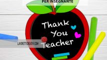 biglietto ringraziamento insegnante
