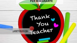 biglietto ringraziamento insegnante