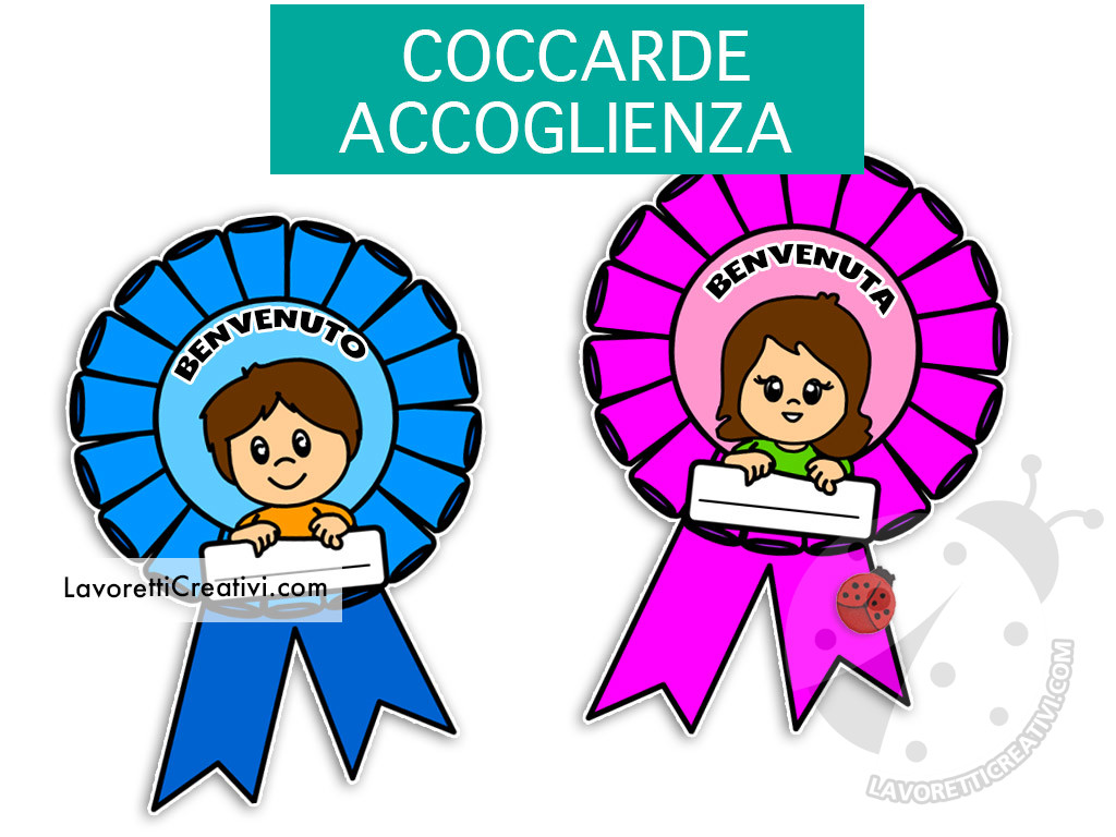 coccarde accoglienza scuola primaria
