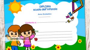diploma fine anno infanzia