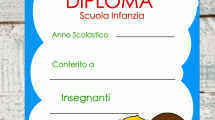 diploma scuola infanzia bambini