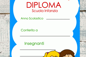 diploma scuola infanzia bambini