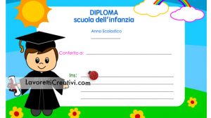 diploma scuola infanzia bambino