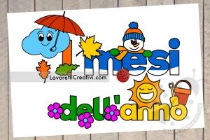 mesi anno colorati