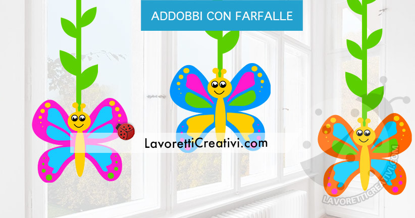 Addobbi scuola con farfalle