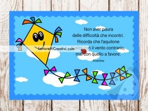 Aquilone vola nel cielo