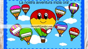 cartellone scuola mongolfiere
