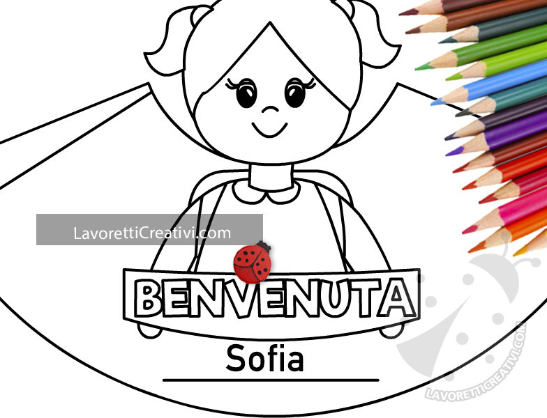 Segnaposto con bambina in 3D
