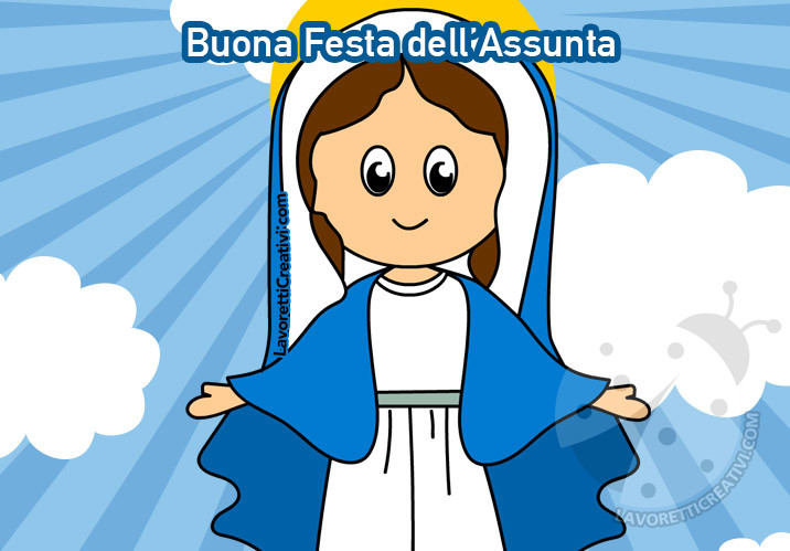 cartolina buona festa Assunta