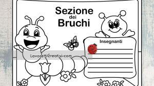 cartello sezione bruchi