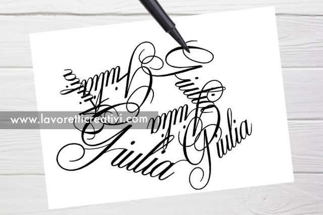 Nomi scritti in modo artistico - Lavoretti Creativi