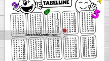 tabelline da colorare