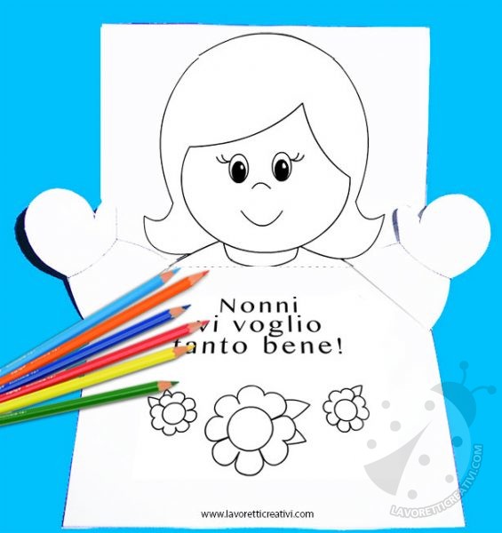 biglietto pop up bambina nonni1