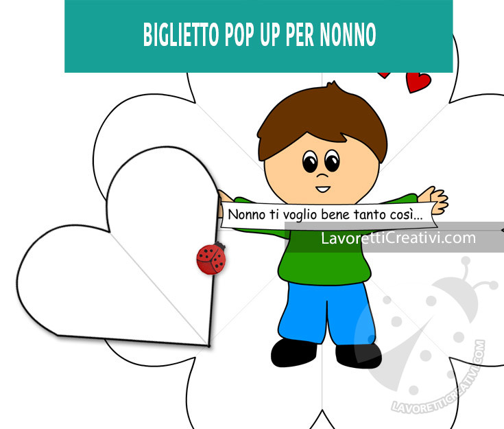 biglietto popup nonno