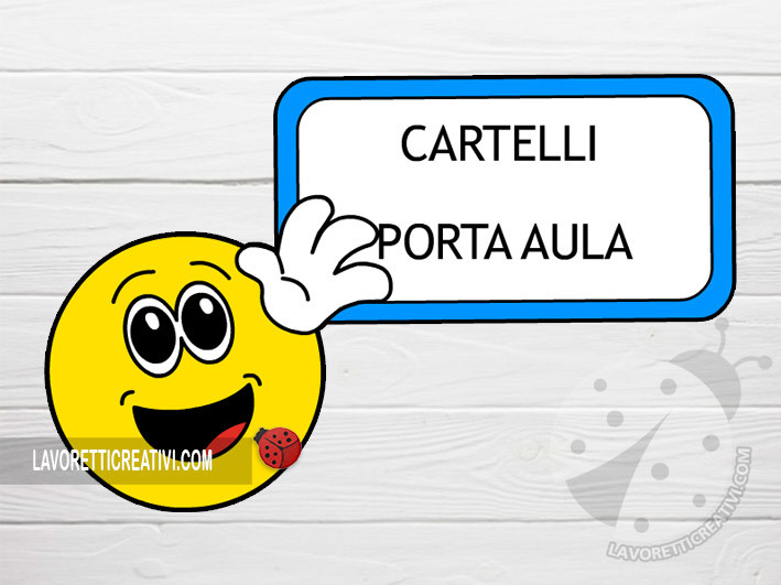 cartelli porta aula