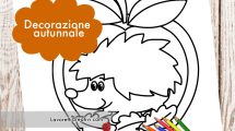 decorazione autunnale riccio
