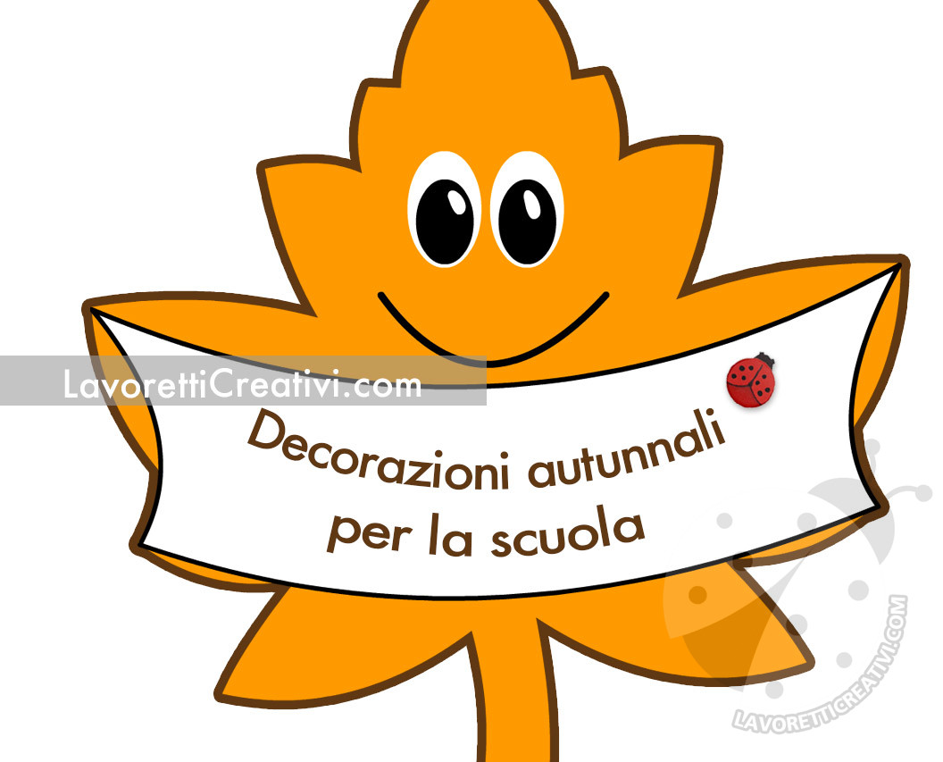 decorazioni autunnali scuola