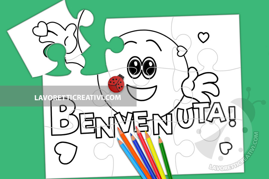 puzzle emoji benvenuta