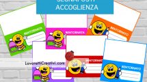 segnaposti accoglienza scuola