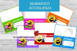 segnaposti accoglienza scuola