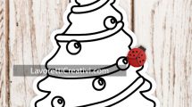 albero natale da colorare