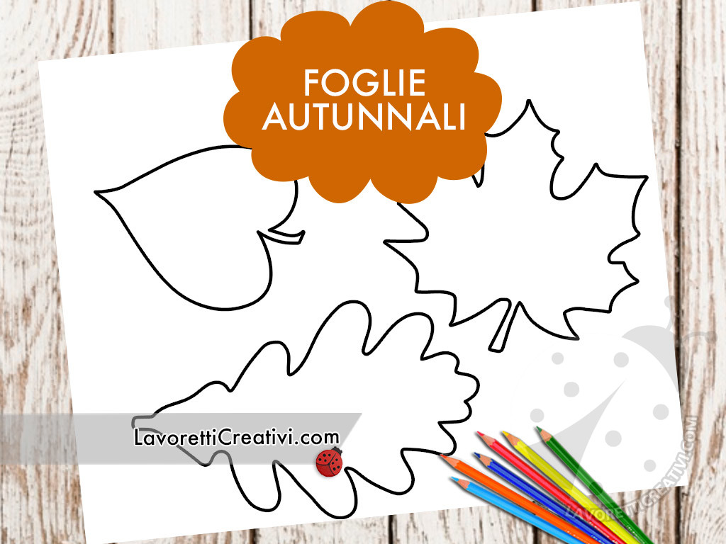 sagome foglie autunno