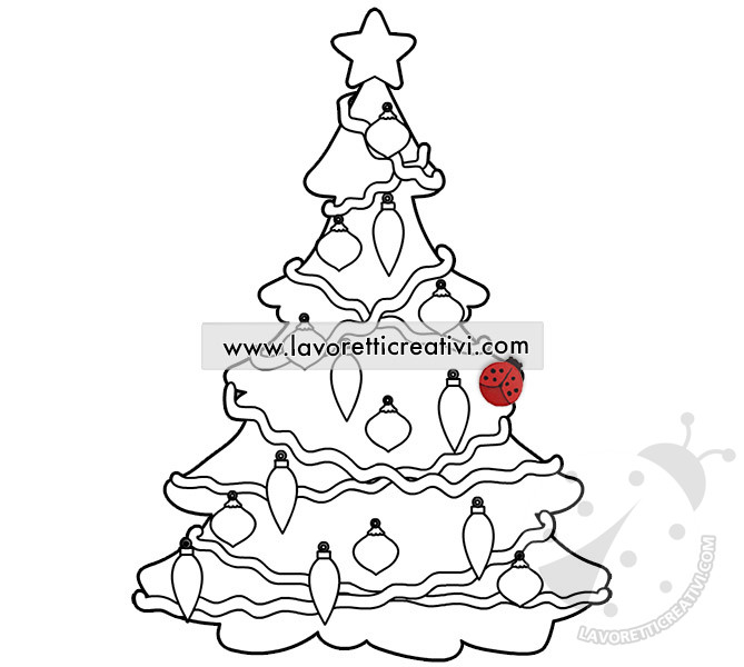 disegno albero natale