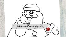 disegno babbo natale