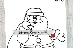 disegno babbo natale