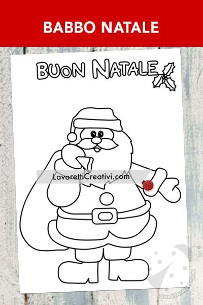 disegno babbo natale