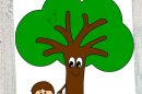 Festa degli alberi: albero con bambino