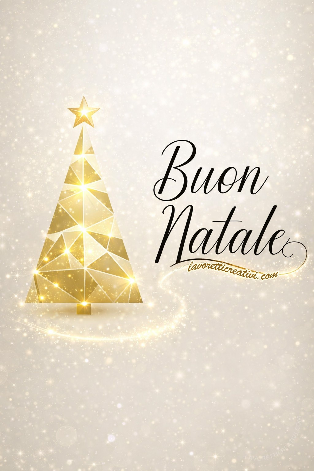 auguri di buon natale elegante verticale