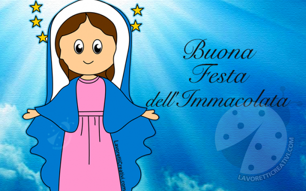 Immagine auguri Festa dell'Immacolata