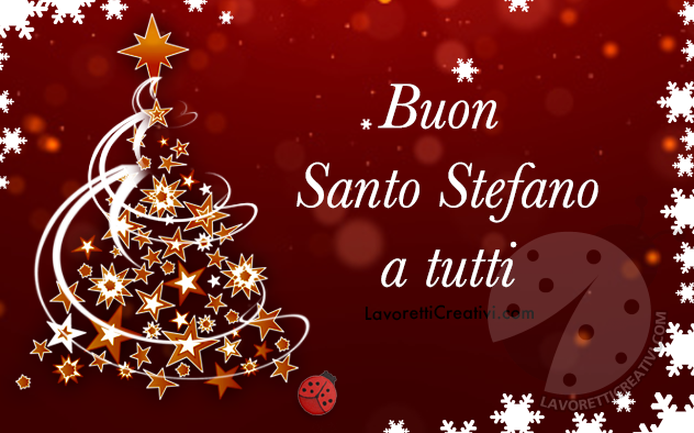 cartolina Buon Santo Stefano