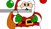 babbo natale disegno colorato 1