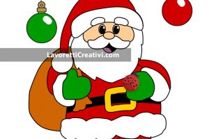 babbo natale disegno colorato 1