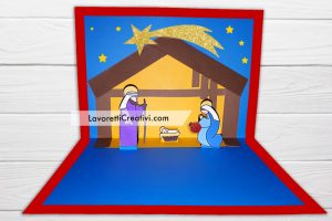 biglietto popup presepe