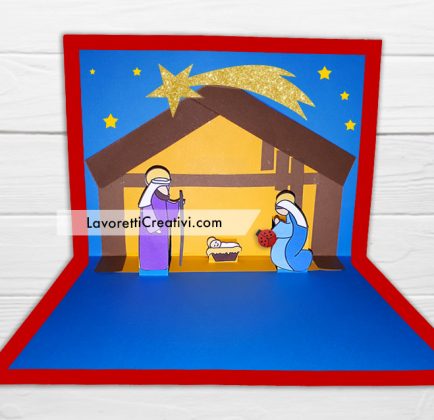 paperdora® Biglietto Pop-Up 3D „Natale con Busta e Sigillo di Cera - Biglietto D'Auguri Biglietto Regalo Buono Regalo