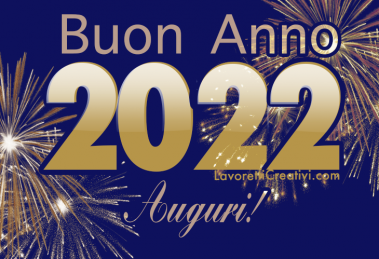 buon anno 2022 cartolina