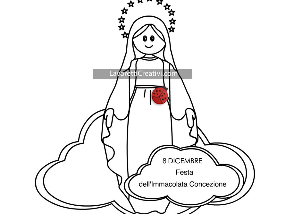 Festa Immacolata Concezione: disegni da colorare - Lavoretti Creativi