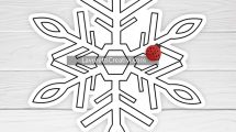 fiocco neve sagoma