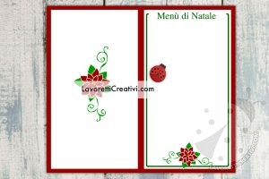 menu natale modello 21