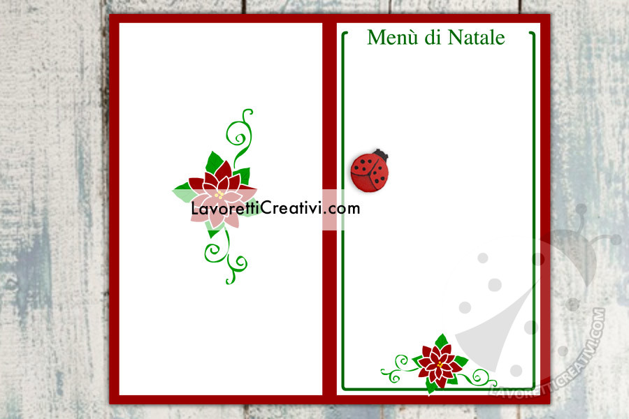 menu natale modello 21