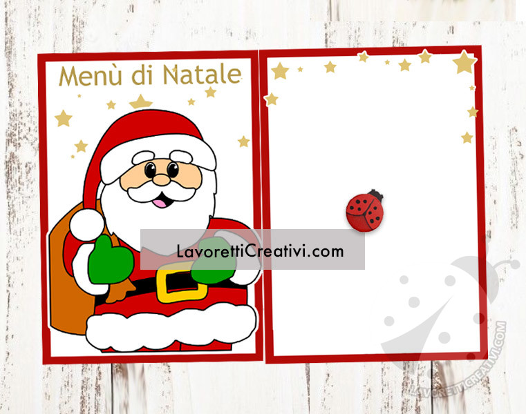 modelli menu natale 22